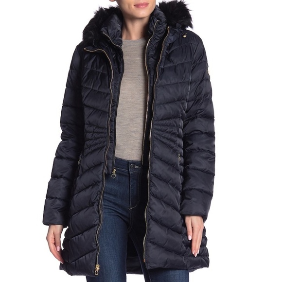 Shelli Segal 34 Bib Puff Jacket 